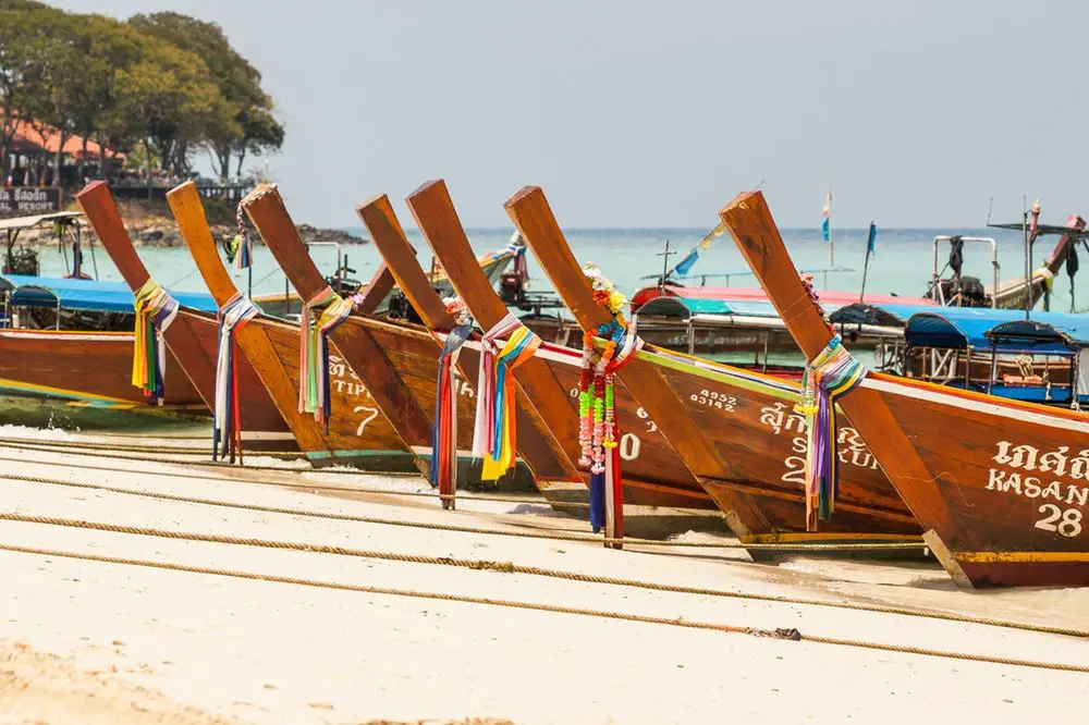 القوارب المحلية في تايلاند